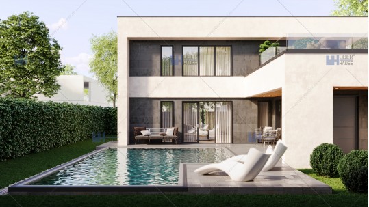 Proiect personalizat casa moderna cu piscina - Ilfov